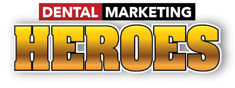 Dental Marketing Heroes logo featuring bold text and a vibrant color scheme, representing a dental marketing agency focused on attracting and retaining patients.