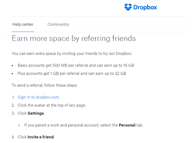 patient referral - Dropbox example - Dental Marketing Heroes