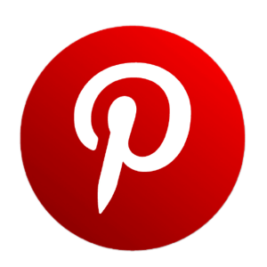 Pinterest logo, red background, relevant to dental marketing strategies and online presence.