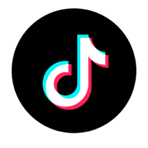 TikTok logo representing social media marketing opportunities for dental professionals.