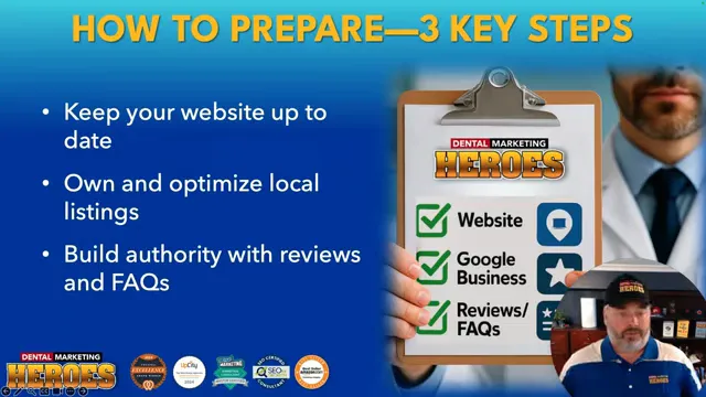 Slide explaining importance of claiming and optimizing your Google Business Profile